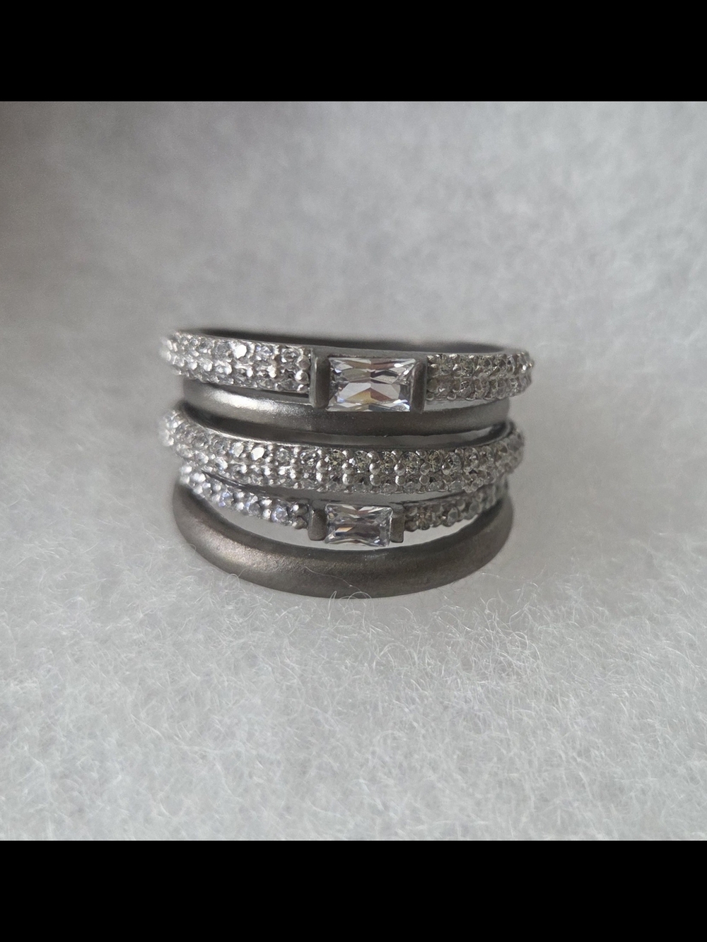 Freida Rothman Celestial Pave Caged Cocktail Ring - Picture 6 of 7